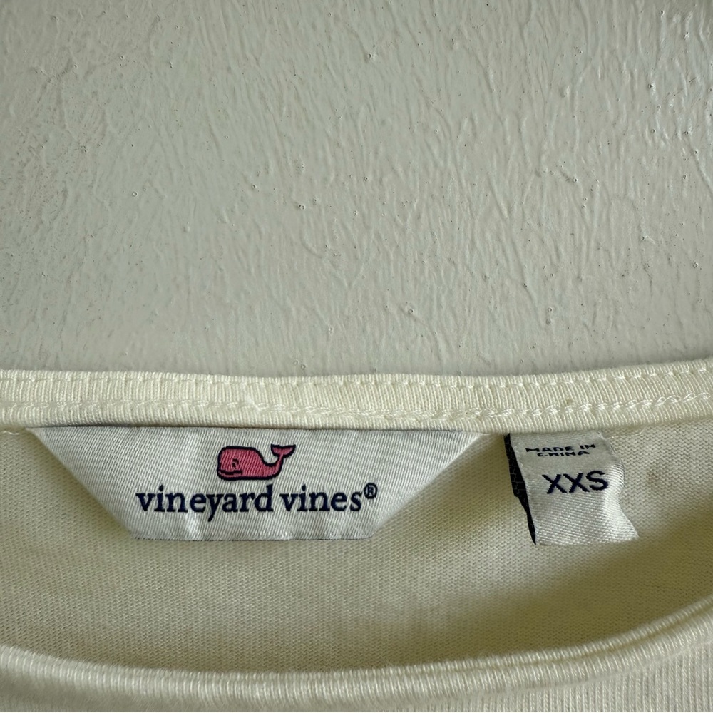Vineyard Vines Off-White Bell Sleeve Blouse Women’s XXS - Picture 3 of 8